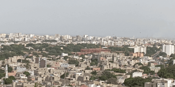 Vue du quartier de Ouakam vers Mermoz-Sacré-Coeur à Dakar, octobre 2023 (photo : IRD - Attoumane Artadji)